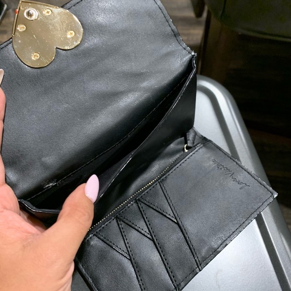 Victoria Secret black pink heart clutch wallet - Picture 3 of 7